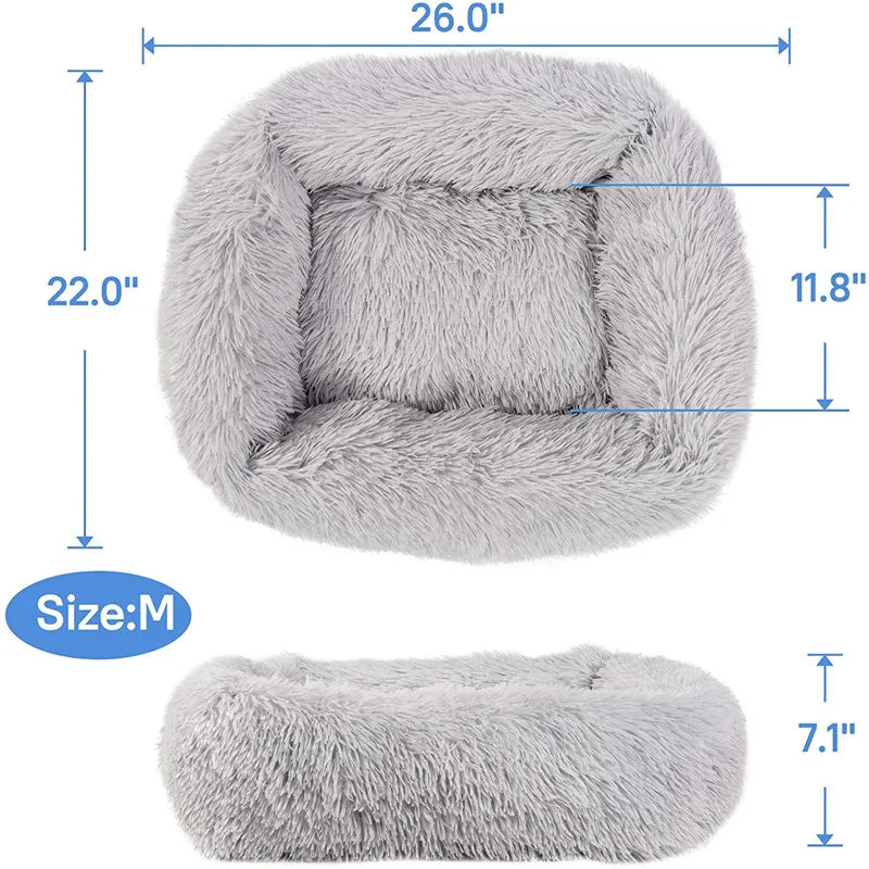 WaggyBark™ Luxury Calming Plush Pet Bed