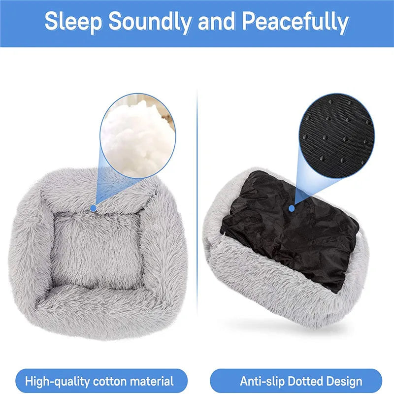 WaggyBark™ Luxury Calming Plush Pet Bed
